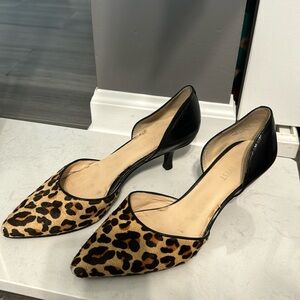 Nine West short 2 inch heel slip on Size 6